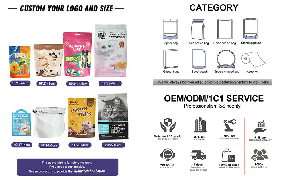 Easy-to-tear bright aluminum foil cat litter bag